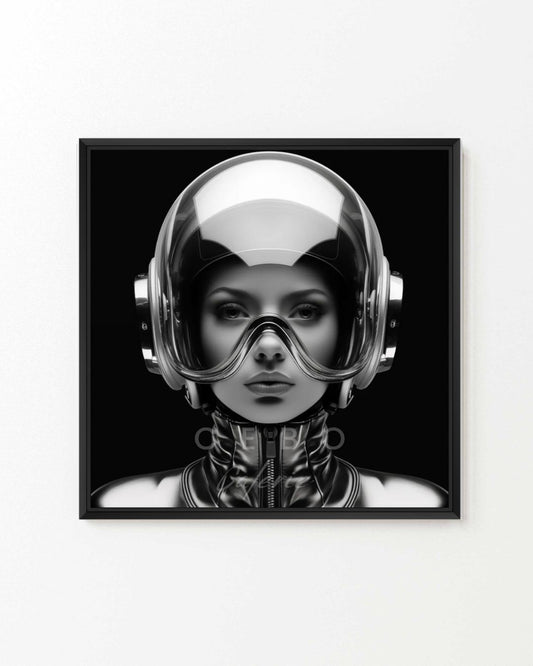 Girl in Space Painting - Unique Copy