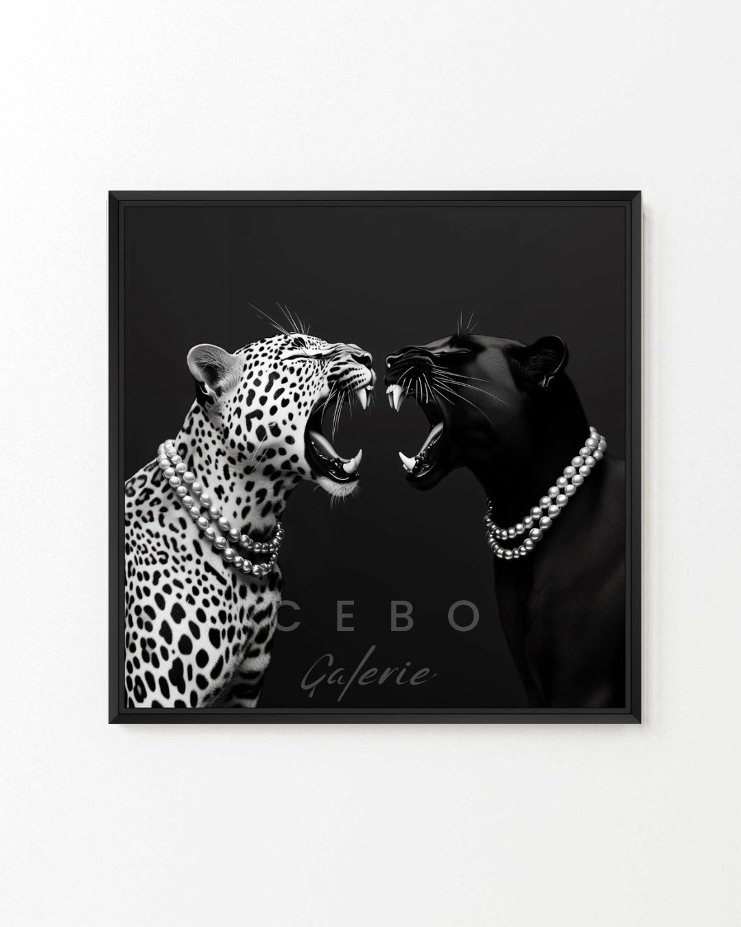 Tableau Duel Sauvage - Exemplaire Unique