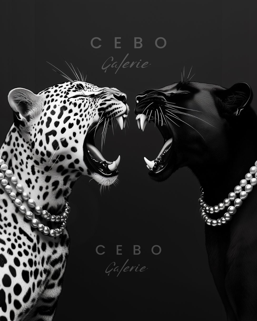 Tableau Duel Sauvage - Exemplaire Unique