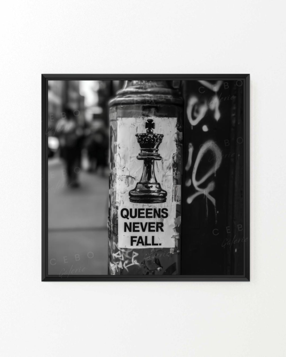 Kunstwerk „QUEENS NEVER FALL.“ – Unikat