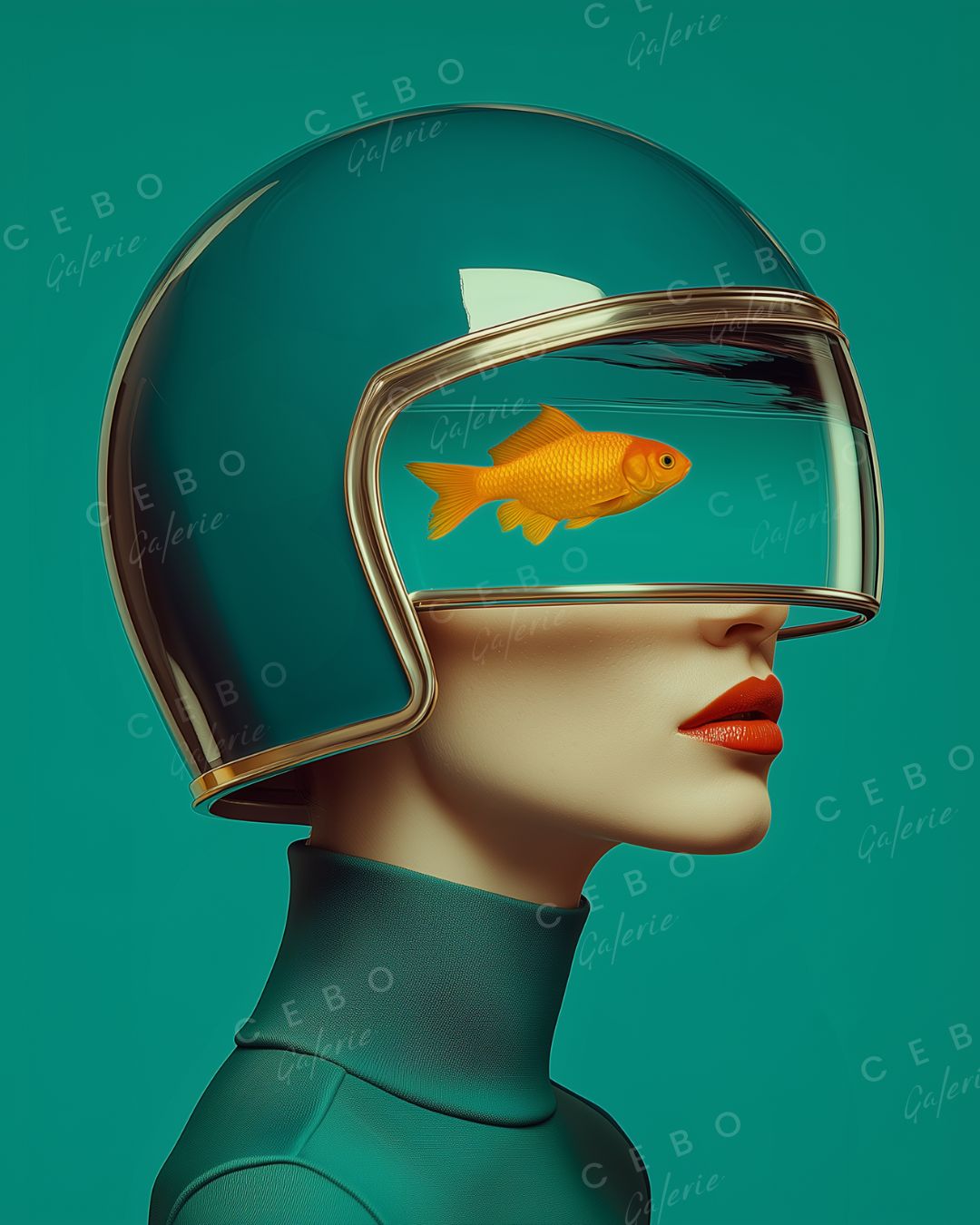 Tableau Muse Aquatique - Exemplaire Unique