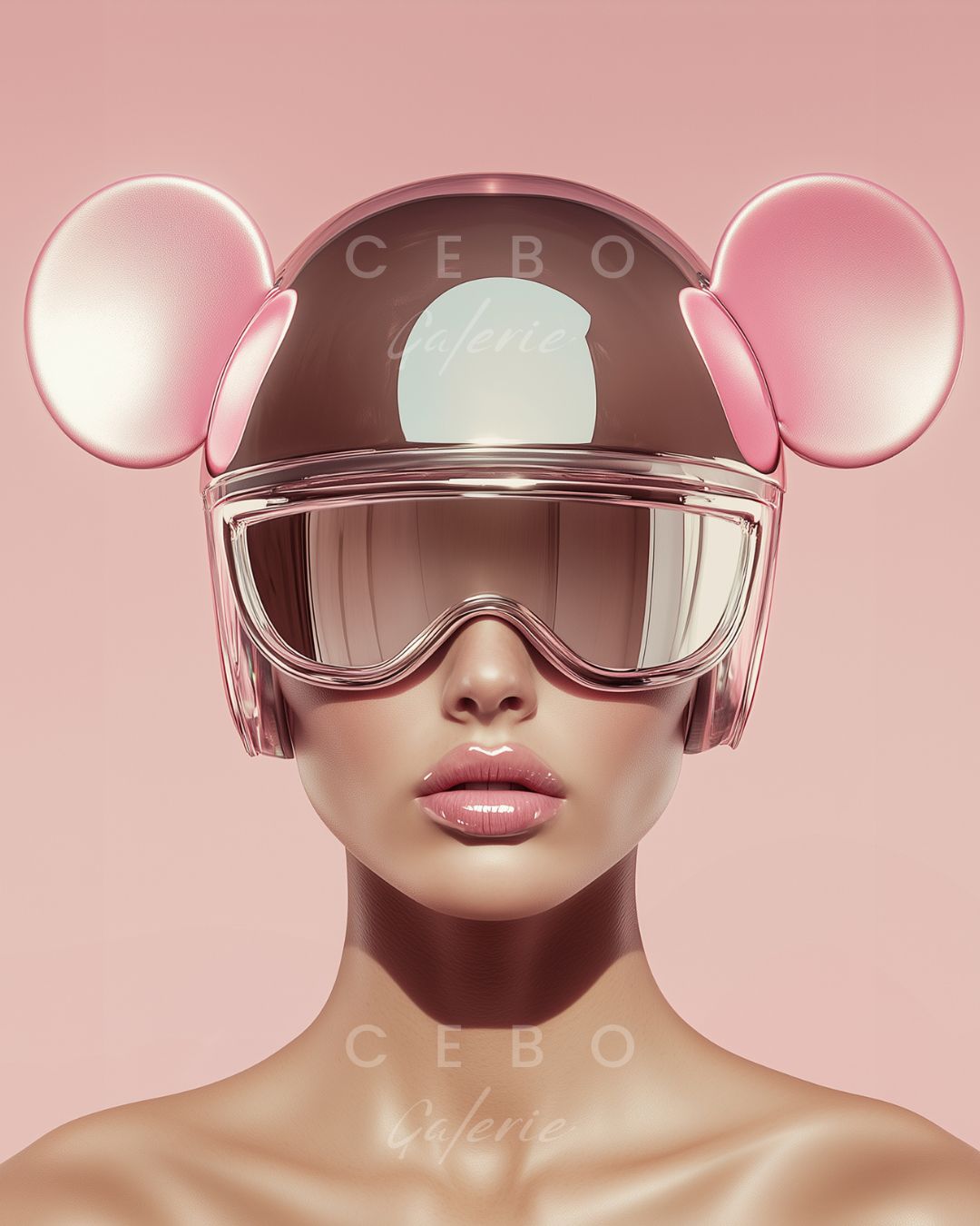 Tableau Mystère en Rose - Exemplaire Unique