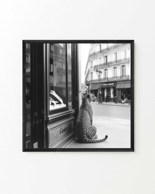 Tableau Panthère in Paris - Exemplaire Unique