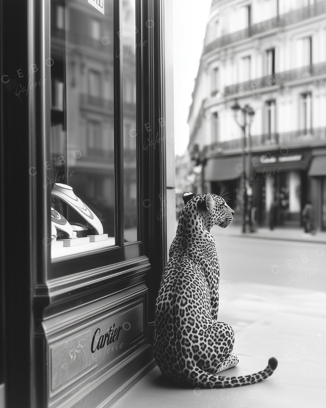 Tableau Panthère in Paris - Exemplaire Unique