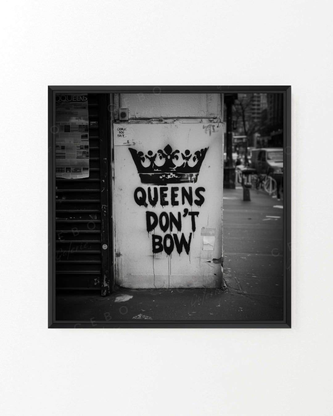 Tableau QUEENS DON’T BOW - Exemplaire Unique