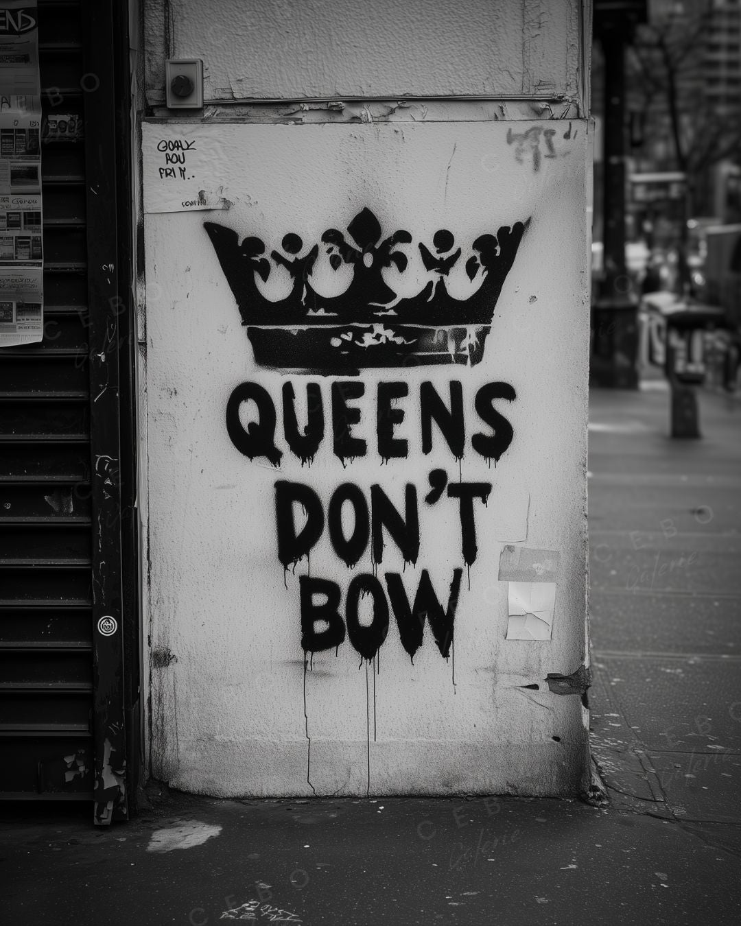 Tableau QUEENS DON’T BOW - Exemplaire Unique