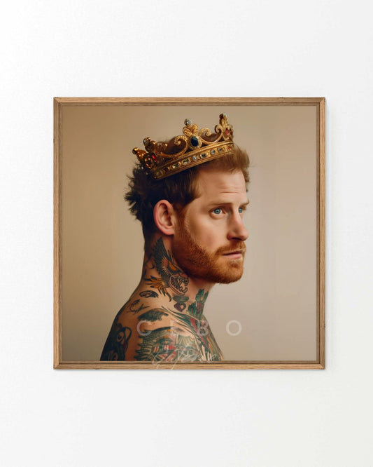 Rebel Harry Painting - Unique Copy