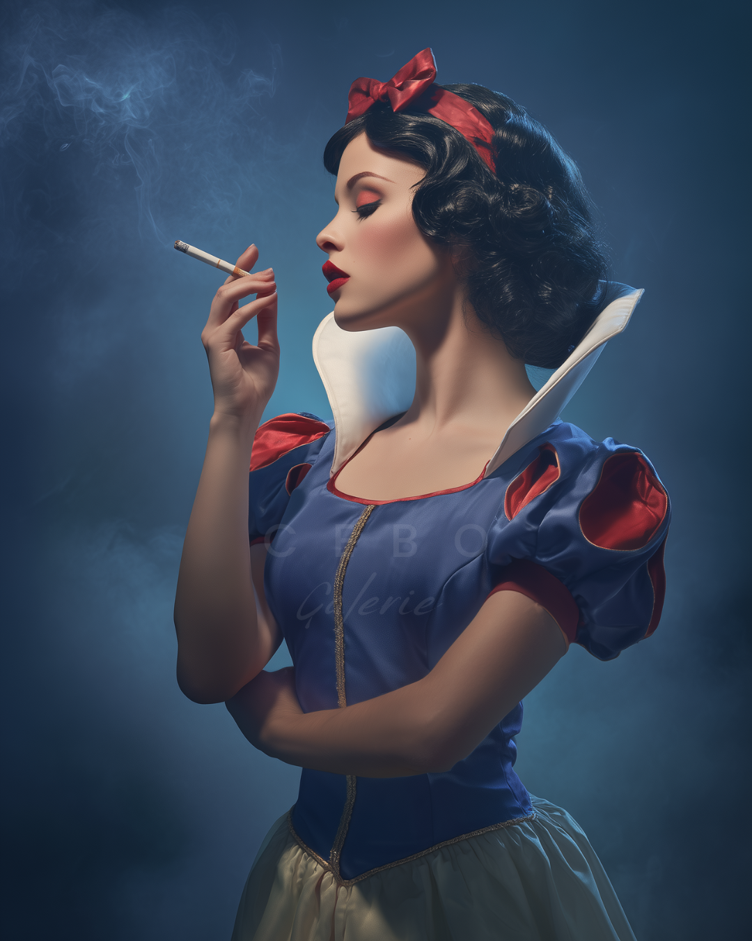 Snow White Rebel Painting - Unique Copy