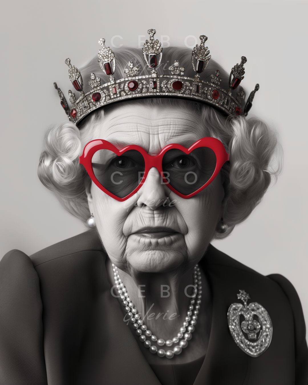 Queen of Hearts Painting - Unique Copy