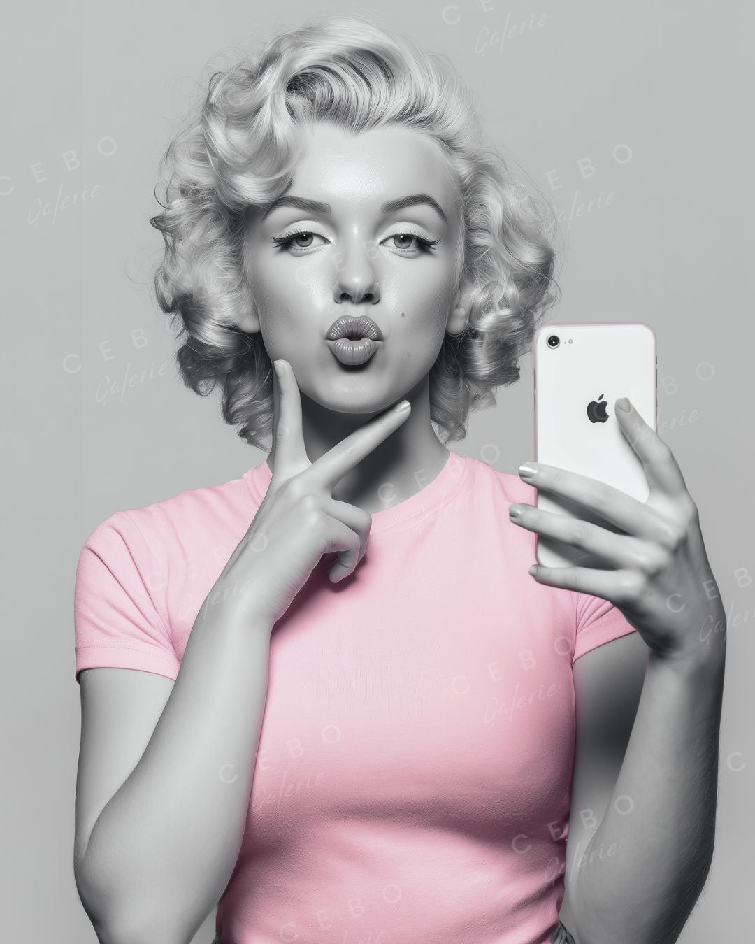 Marilyn Selfie Painting - Unique Copy