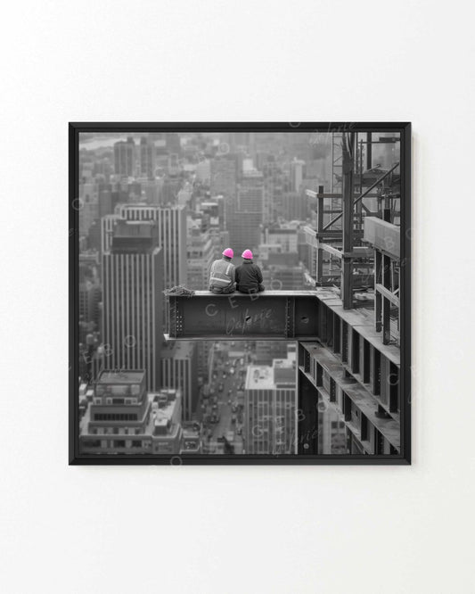 Tableau Steel et Pink - Exemplaire Unique