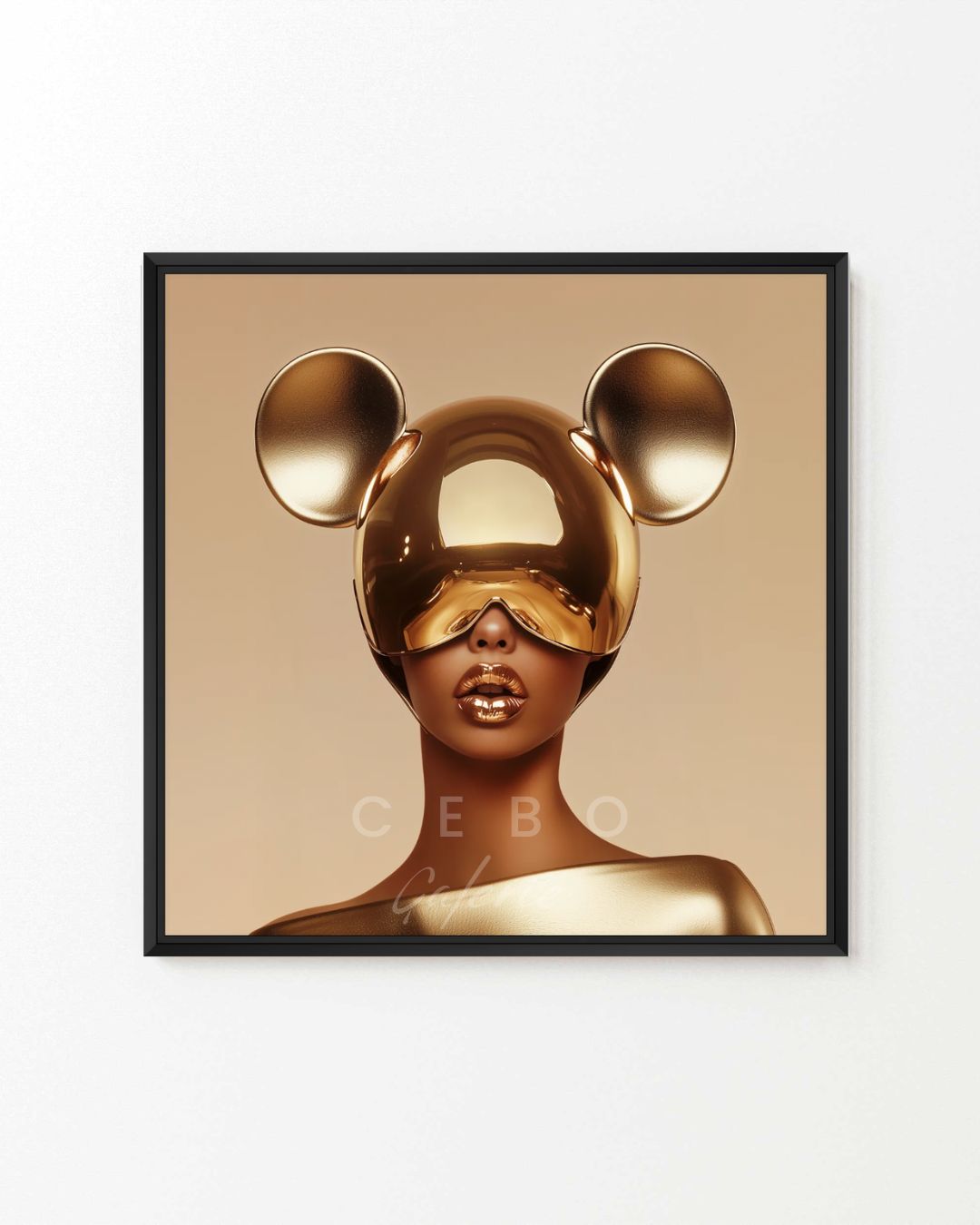 Tableau Gold Minnie - Exemplaire Unique