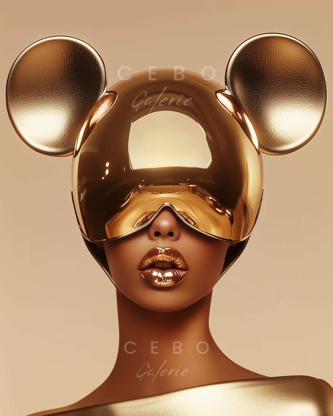 Tableau Gold Minnie - Exemplaire Unique